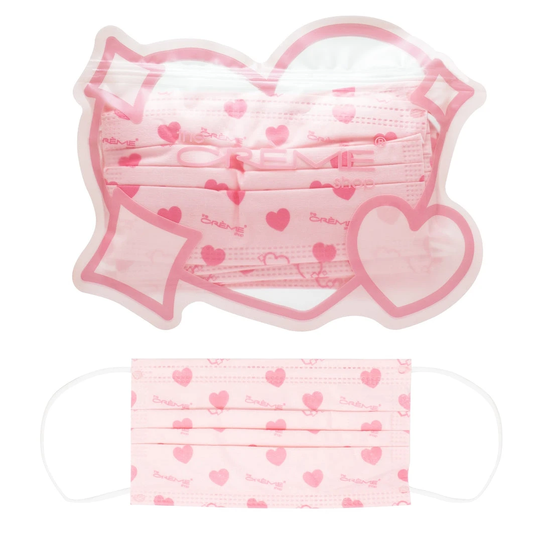 The Crème Shop 3-Ply Protective Face Mask - Heart's Content (Disposable) New Arrivals The Crème Shop 3-Ply Protective Face Mask - Heart's Content (Disposable) New Arrivals