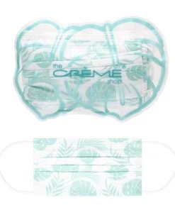 The Crème Shop 3-Ply Protective Face Mask - Leaf Me Alone (Disposable)