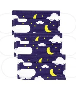 The Crème Shop New Arrivals 3-Ply Protective Face Mask - Skyline (Disposable)