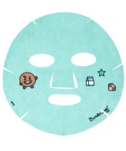 The Crème Shop X BT21 New Arrivals SHOOKY’S SHINING Printed Essence Sheet Mask - Infused With Hyaluronic Acid, Triple Peptide, Manuka Honey