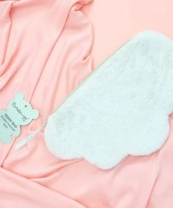 The Crème Shop Teddy Bag Plush Makeup Pouch - Cloud 9