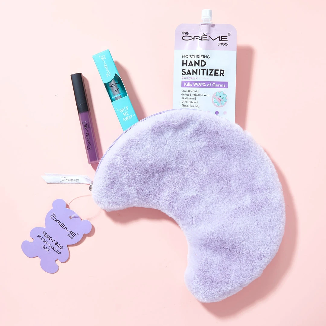 The Crème Shop Teddy Bag Plush Makeup Pouch - Over The Moon 1 The Crème Shop Teddy Bag Plush Makeup Pouch - Over The Moon