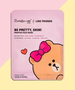 The Crème Shop X LINE FRIENDS Be Pretty, Skin! CHOCO Printed Essence Sheet Mask | Rose Water + Watermelon