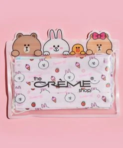 The Crème Shop X LINE FRIENDS LINE Friends Assorted 3-Ply Disposable Face Masks (Set Of 16) + 2 Reusable Pouches 18 The Crème Shop X LINE FRIENDS LINE Friends Assorted 3-Ply Disposable Face Masks (Set Of 16) + 2 Reusable Pouches