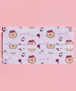 The Crème Shop X LINE FRIENDS LINE Friends Assorted 3-Ply Disposable Face Masks (Set Of 16) + 2 Reusable Pouches 13 The Crème Shop X LINE FRIENDS LINE Friends Assorted 3-Ply Disposable Face Masks (Set Of 16) + 2 Reusable Pouches
