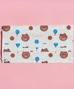 The Crème Shop X LINE FRIENDS LINE Friends Assorted 3-Ply Disposable Face Masks (Set Of 16) + 2 Reusable Pouches 14 The Crème Shop X LINE FRIENDS LINE Friends Assorted 3-Ply Disposable Face Masks (Set Of 16) + 2 Reusable Pouches