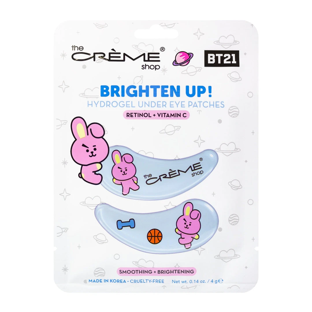 The Crème Shop X BT21 New Arrivals “Brighten Up” COOKY Hydrogel Under Eye Patches | Smoothing & Firming The Crème Shop X BT21 New Arrivals “Brighten Up” COOKY Hydrogel Under Eye Patches | Smoothing & Firming
