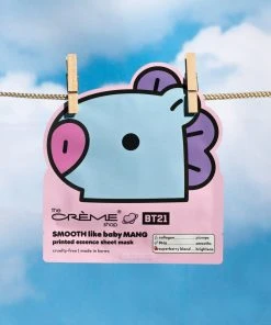 The Crème Shop X BT21 BABY SMOOTH Like Baby MANG Printed Essence Sheet Mask (Collagen, PHA, Superberry Blend)