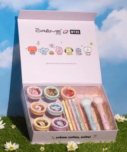 The Crème Shop X BT21 BABY BT21 Baby Velvety Eyeshadow + Makeup Brush Complete Collection