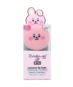 The Crème Shop X BT21 BABY New Arrivals COOKY Macaron Lip Balm - White Peach (Pink Tinted)