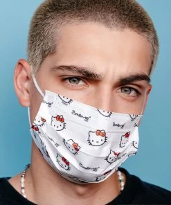 The Crème Shop X Sanrio Hello Kitty 3-Ply Disposable Protective Face Mask | Classic White New Arrivals 9 The Crème Shop X Sanrio Hello Kitty 3-Ply Disposable Protective Face Mask | Classic White New Arrivals