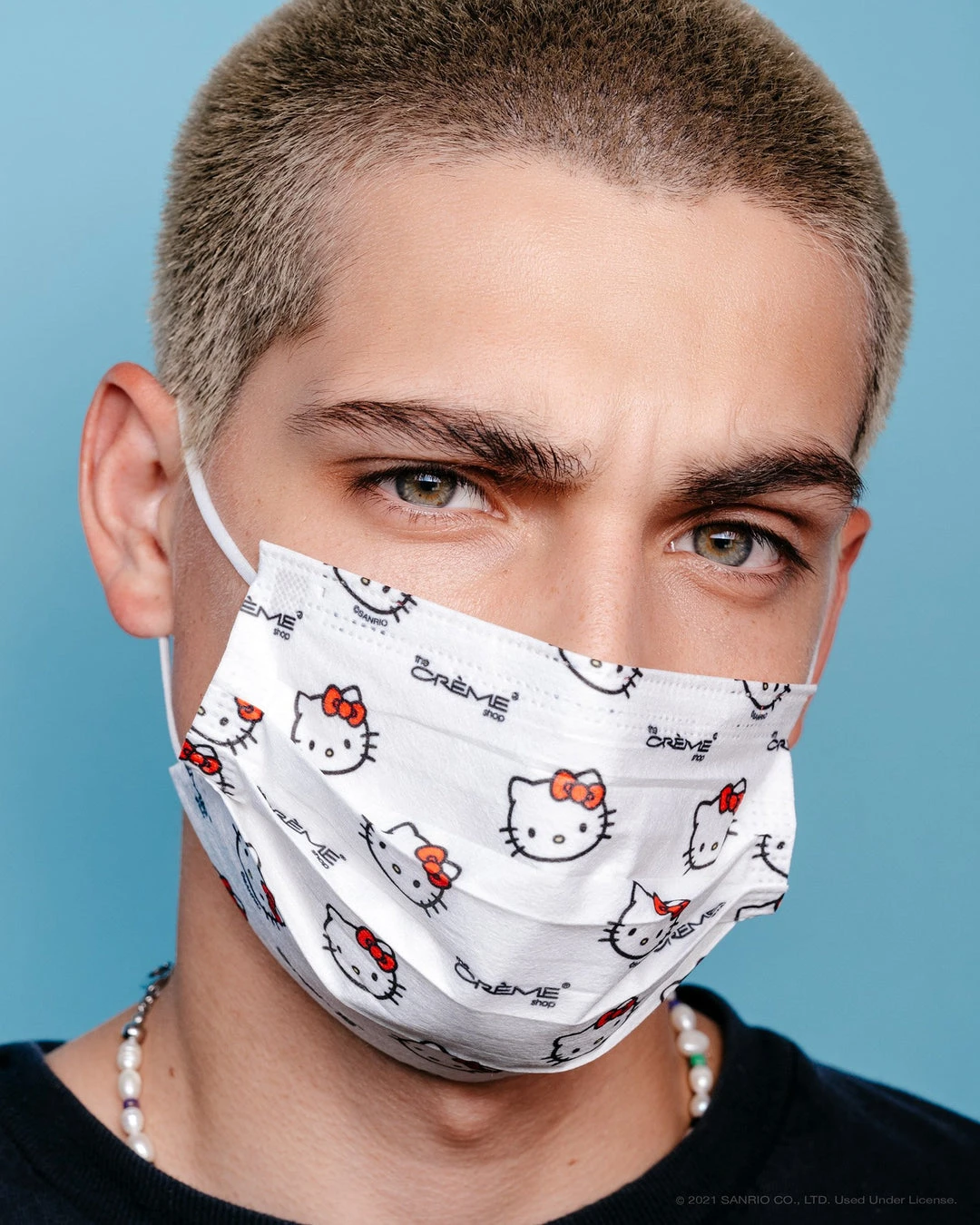 The Crème Shop X Sanrio Hello Kitty 3-Ply Disposable Protective Face Mask | Classic White New Arrivals 3 The Crème Shop X Sanrio Hello Kitty 3-Ply Disposable Protective Face Mask | Classic White New Arrivals