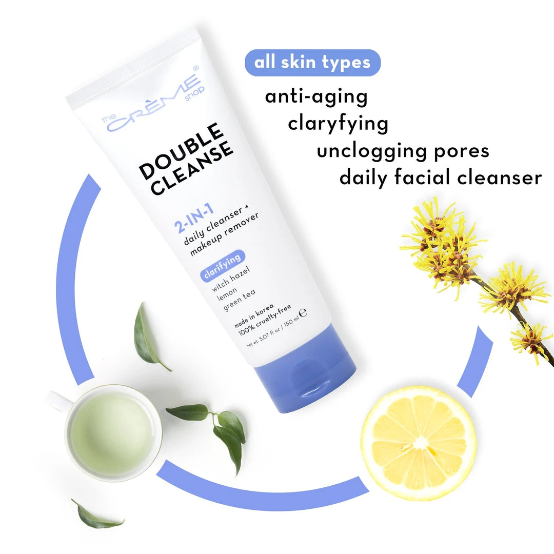 The Crème Shop 2-in-1 Facial Foam | Witch Hazel + Lemon + Green Tea The Crème Shop 2-in-1 Facial Foam | Witch Hazel + Lemon + Green Tea