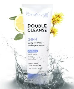 The Crème Shop 2-in-1 Facial Foam | Witch Hazel + Lemon + Green Tea