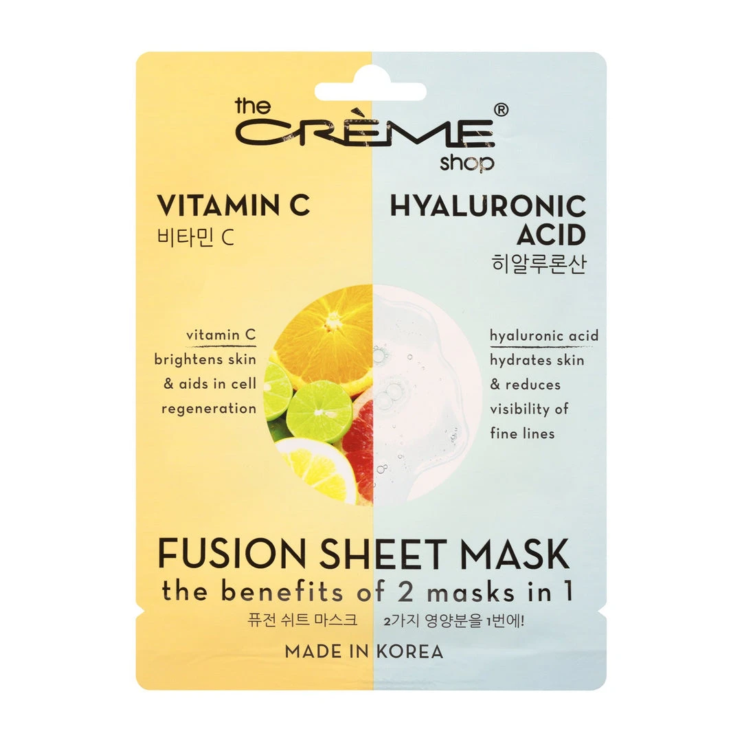 The Crème Shop Vitamin C & Hyaluronic Acid Fusion Sheet Mask 2 The Crème Shop Vitamin C & Hyaluronic Acid Fusion Sheet Mask