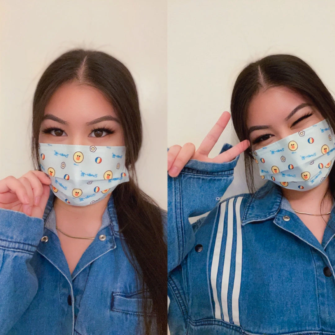 The Crème Shop X LINE FRIENDS LINE Friends Assorted 3-Ply Disposable Face Masks (Set Of 16) + 2 Reusable Pouches 8 The Crème Shop X LINE FRIENDS LINE Friends Assorted 3-Ply Disposable Face Masks (Set Of 16) + 2 Reusable Pouches