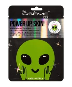 The Crème Shop Power Up, Skin! Animated Alien Face Mask - Power Of Greens New Arrivals