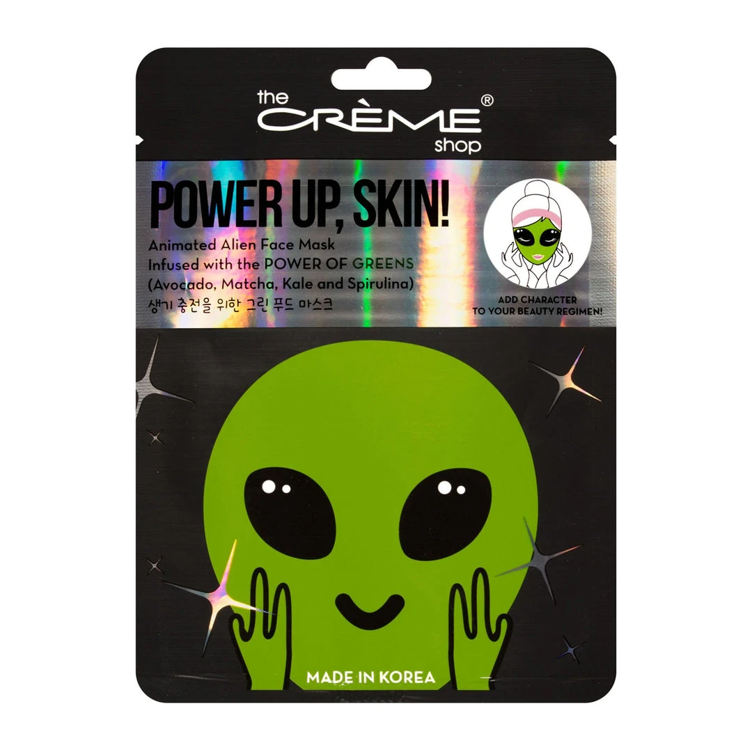 The Crème Shop Power Up, Skin! Animated Alien Face Mask - Power Of Greens New Arrivals 2 The Crème Shop Power Up, Skin! Animated Alien Face Mask - Power Of Greens New Arrivals