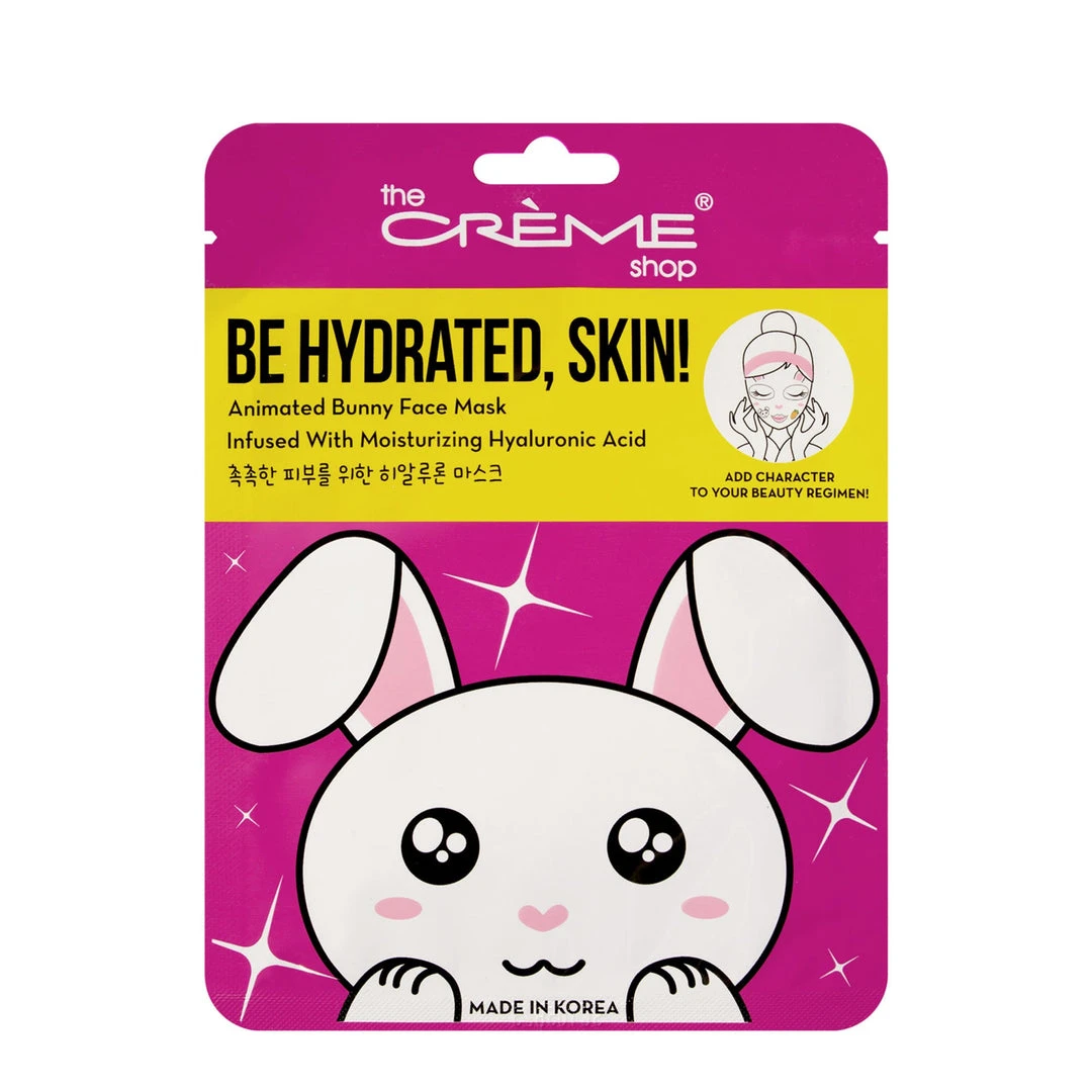 The Crème Shop Be Hydrated, Skin! Animated Bunny Face Mask - Moisturizing Hyaluronic Acid 2 The Crème Shop Be Hydrated, Skin! Animated Bunny Face Mask - Moisturizing Hyaluronic Acid