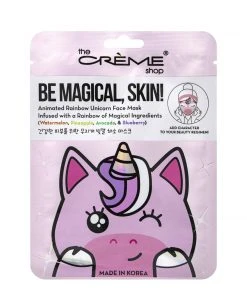 The Crème Shop Be Magical, Skin! Animated Rainbow Unicorn Face Mask - Rainbow Of Magical Ingredients New Arrivals