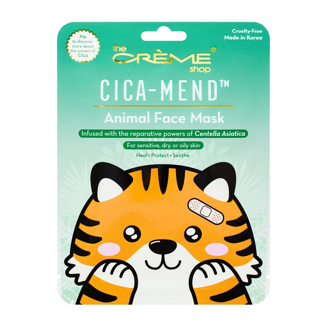 The Crème Shop Skincare Cica-Mend™ - Animated Tiger Face Mask 2 The Crème Shop Skincare Cica-Mend™ - Animated Tiger Face Mask