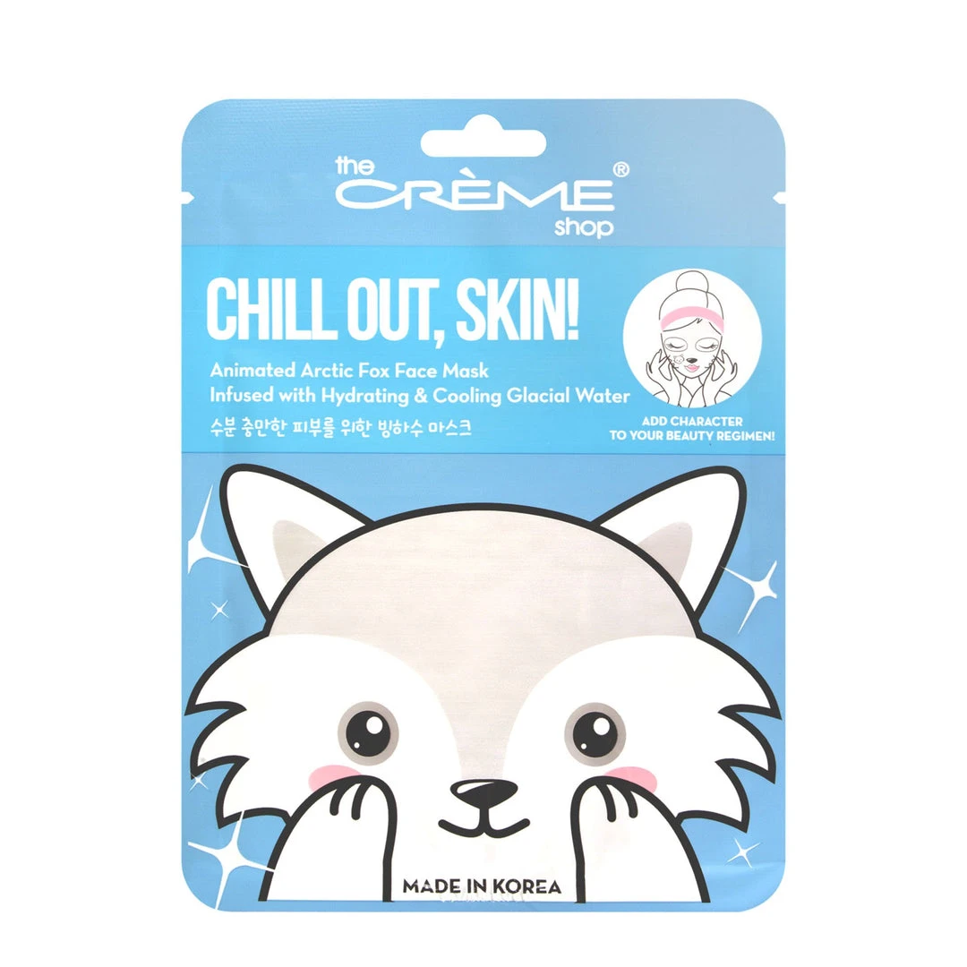 The Crème Shop Chill Out, Skin! Animated Arctic Fox Face Mask - Hydrating & Cooling Glacial Water 2 The Crème Shop Chill Out, Skin! Animated Arctic Fox Face Mask - Hydrating & Cooling Glacial Water