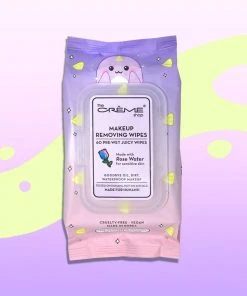The Crème Shop Juicy Makeup Removing Wipes | Soothing Rose Water (Narwhal)