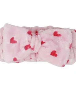 The Crème Shop Pink Hearts Teddy Headyband™ | Cruelty-Free & Vegan
