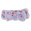 The Crème Shop Lavender Purple Teddy Headyband™ With Pink Hearts | Cruelty-Free & Vegan Body & Spa