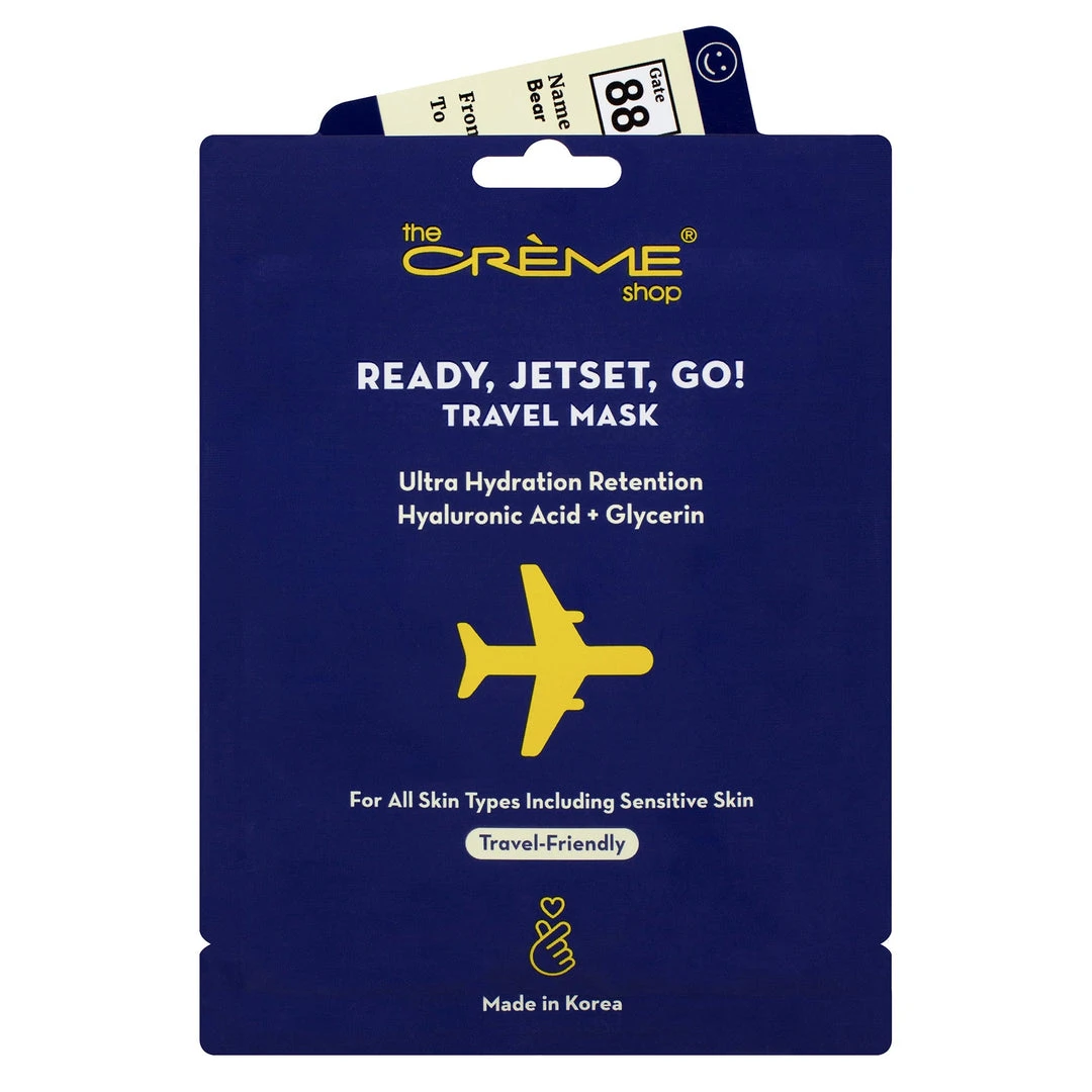 The Crème Shop New Arrivals Ready, Jetset, Go! Travel Mask The Crème Shop New Arrivals Ready, Jetset, Go! Travel Mask