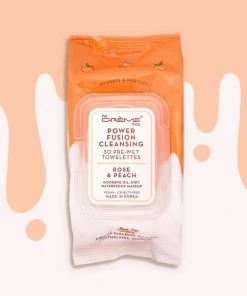The Crème Shop New Arrivals Power Fusion Cleansing 30 Pre-Wet Towelettes - Rose & Peach