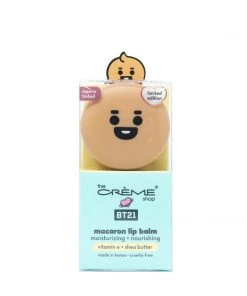 The Crème Shop X BT21 BABY New Arrivals SHOOKY Macaron Lip Balm - Brown Sugar Milk Tea (Mauve Tinted)