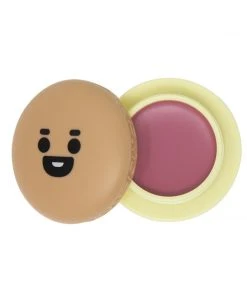 The Crème Shop X BT21 BABY New Arrivals SHOOKY Macaron Lip Balm - Brown Sugar Milk Tea (Mauve Tinted)