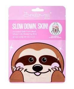 The Crème Shop Skincare Slow Down, Skin! Animated Sloth Face Mask - Renewing Rose