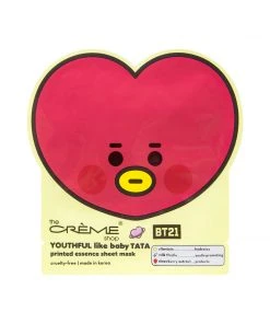 The Crème Shop X BT21 BABY YOUTHFUL Like Baby TATA Printed Essence Sheet Mask (Allantoin, Milk Thistle, Strawberry Extract) 5 The Crème Shop X BT21 BABY YOUTHFUL Like Baby TATA Printed Essence Sheet Mask (Allantoin, Milk Thistle, Strawberry Extract)