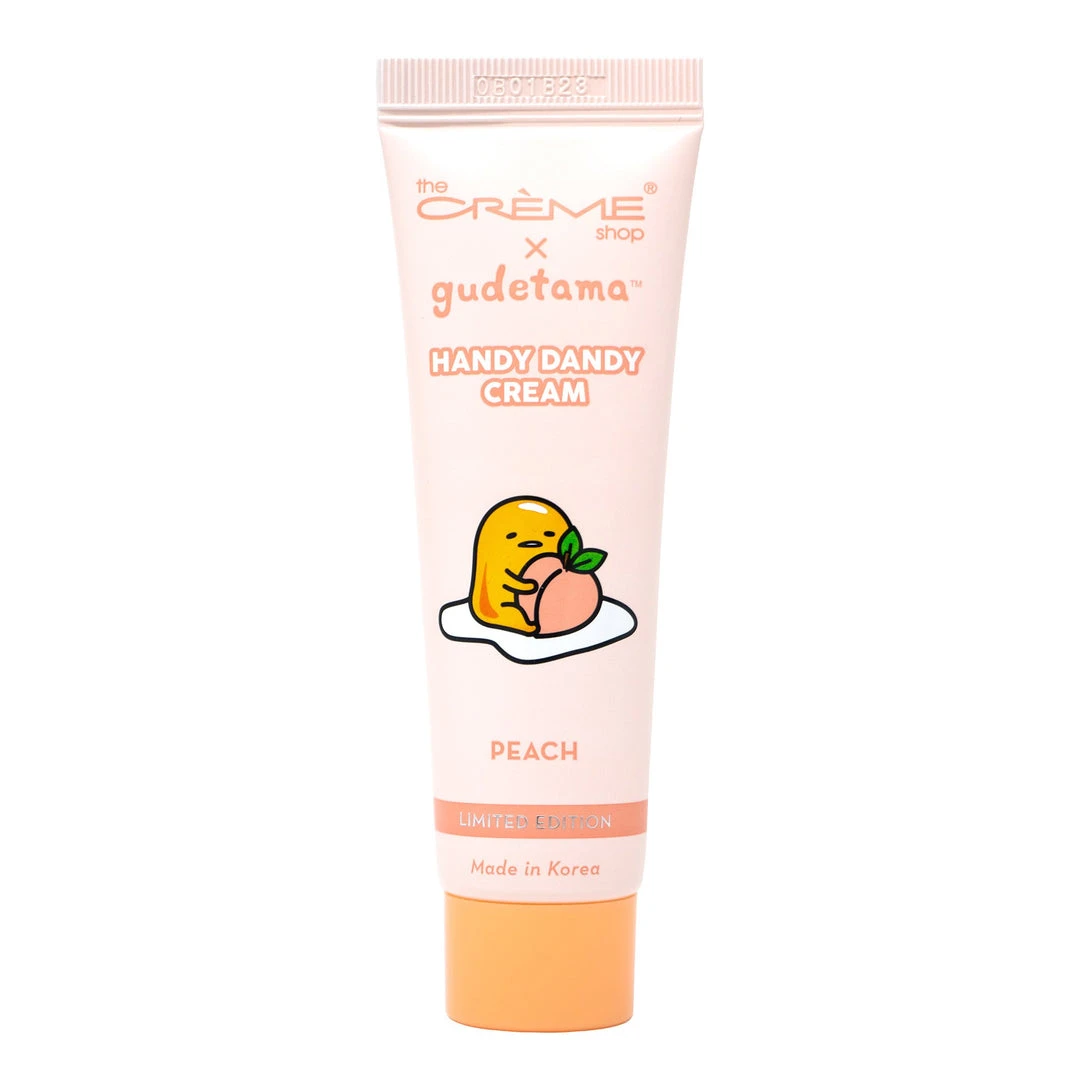 The Crème Shop X Sanrio Collabs The Crème Shop X Gudetama Handy Dandy Cream (Limited Edition) | Peach (Travel-Sized) The Crème Shop X Sanrio Collabs The Crème Shop X Gudetama Handy Dandy Cream (Limited Edition) | Peach (Travel-Sized)