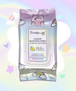 The Crème Shop Juicy Makeup Removing Wipes | Brightening Vitamin C (Unicorn) New Arrivals